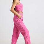Oversized Joggers in Hot Pink - Image 3