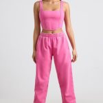 Oversized Joggers in Hot Pink - Image 6