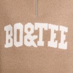 Oversized Quarter-Zip Chunky-Knit Jumper in Espresso - Image 5