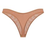 Soft Mesh Thong in Honey - Image 6