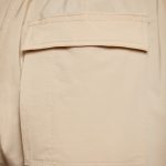 Wide Leg Cargo Trousers in Beige - Image 4