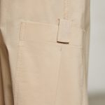 Wide Leg Cargo Trousers in Beige - Image 8
