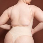 Soft Mesh Bodysuit in Beige - Image 4