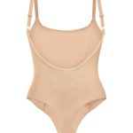 Soft Mesh Bodysuit in Beige - Image 7