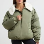 Oversized Bomber Jacket in Deep Olive - Image 7