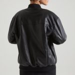 Faux Leather Jacket in Black - Image 2