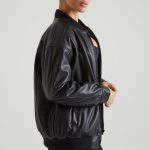 Faux Leather Jacket in Black - Image 3