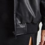 Faux Leather Jacket in Black - Image 5
