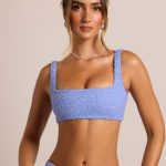 Embellished Square Neck Bralette in Powder Blue - Image 6