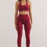 High Waist Define Luxe Leggings in Raspberry - Image 2