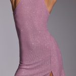 Embellished A-Line Mini Dress in Light Pink - Image 11