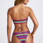 Micro Cheeky Bikini Bottoms in Zigzag Print - Image 2
