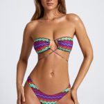 Micro Cheeky Bikini Bottoms in Zigzag Print - Image 6