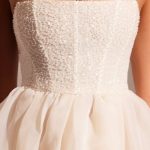 Embellished Corset Tulle Skirt Midi Dress in Ivory - Image 4