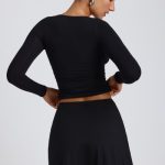 Modal A-Line Mini Skort in Black - Image 2