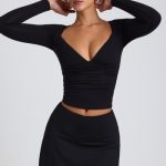 Modal A-Line Mini Skort in Black - Image 5