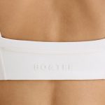 Soft Active Contrast-Trim Sports Bra in White - Image 4