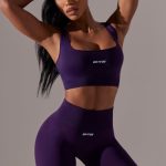 High Waist Super Sculpt Biker Shorts in Purple - Image 5