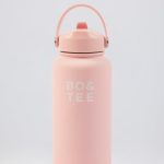 Thermos Water Bottle in Bubblegum Pink