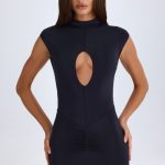 Cut-Out Bodysuit in Black - Image 5