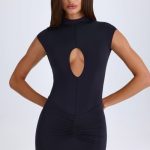 Cut-Out Bodysuit in Black - Image 6