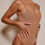 Soft Mesh Bodysuit in Honey - Image 4