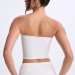 Twist-Front Bandeau Top in White - Image 2