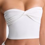 Twist-Front Bandeau Top in White - Image 4