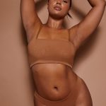 Soft Mesh Brief in Almond