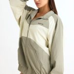 Colourblock Track Jacket in Mineral - Image 3