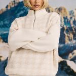 Oversized Half-Zip Chunky-Knit Jumper in Ice White - Image 7