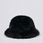 Faux-Fur Hat in Black - Image 3