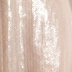 Sheer Sequin V-Neck Cut Out Back Evening Gown in White - Image 4
