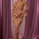 Low Rise Maxi Skirt in Beige - Image 4