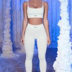 Petite Seamless Full Length Leggings in White - Image 3