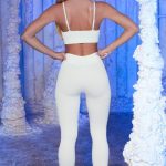 Petite Seamless Full Length Leggings in White - Image 6