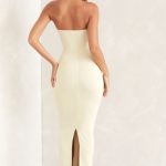 Bandeau Maxi Dress in Ivory - Image 2
