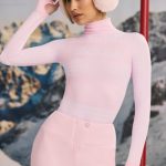 Super Sculpt Seamless Houndstooth Bodysuit in Pastel Pink