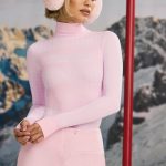 Super Sculpt Seamless Houndstooth Bodysuit in Pastel Pink - Image 8