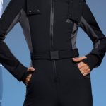 Fleece Lined Ski Suit in Black - Image 4