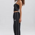 Wide-Leg Track Pants in Black - Image 3