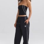 Wide-Leg Track Pants in Black - Image 8