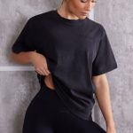 Oversized T-Shirt in Jet Black - Image 5