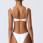 Embellished Bikini Top in White - Image 2