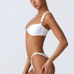 Embellished Bikini Top in White - Image 3