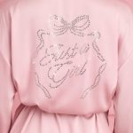 Embellished Wrap-Over Robe in Baby Pink - Image 4