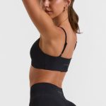 Twist Bust Sports Bra in Black - Image 3