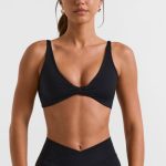 Twist Bust Sports Bra in Black - Image 4