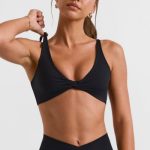 Twist Bust Sports Bra in Black - Image 5