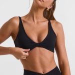 Twist Bust Sports Bra in Black - Image 6